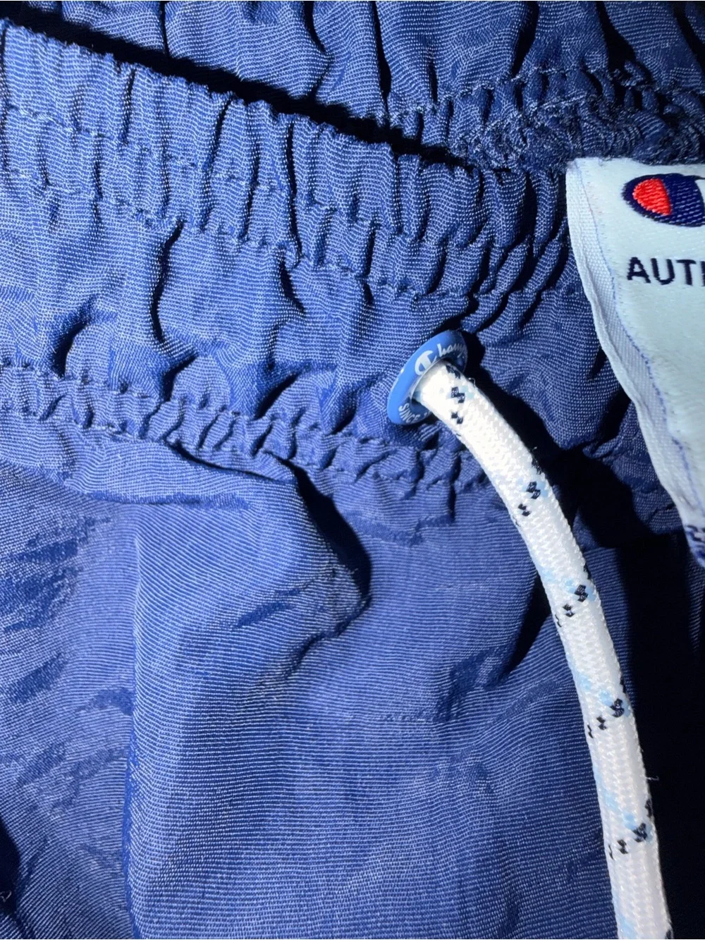 Champion Men's Dark Blue Swim Trunks with Drawstring Summer Swim